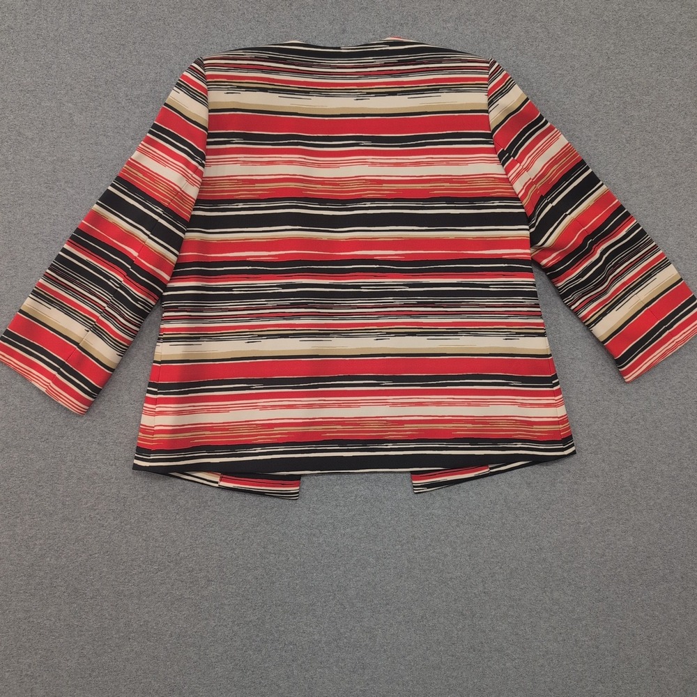 Kasper Separates Women's Striped Open Front Blazer Jacket Size 8 - Picture 3 of 3